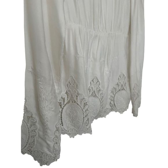 The JetSet Diaries White Embroidered Long Sleeve Top Size Medium - Picture 3 of 5